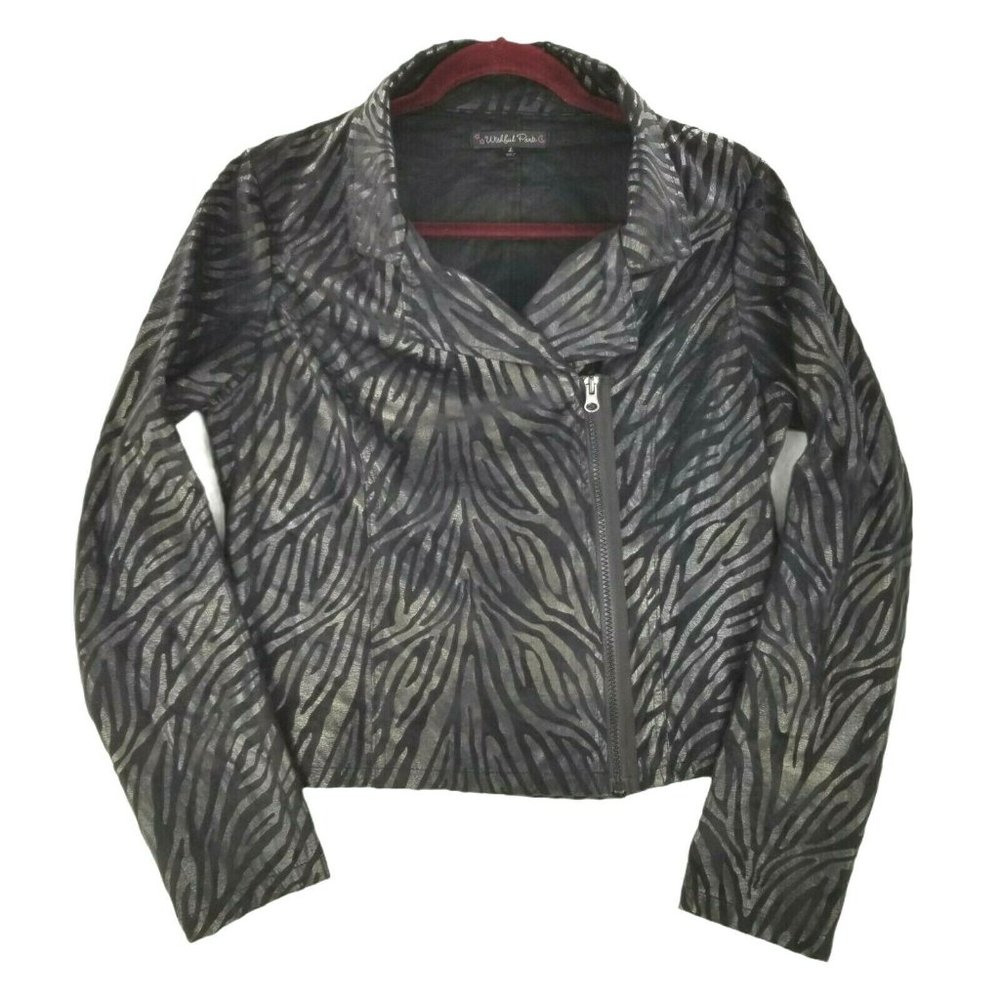 Wishful Park Womens Black Full Zip Jacket Size L but more like medium